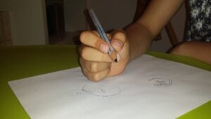 Impugnatura a pinza corretta